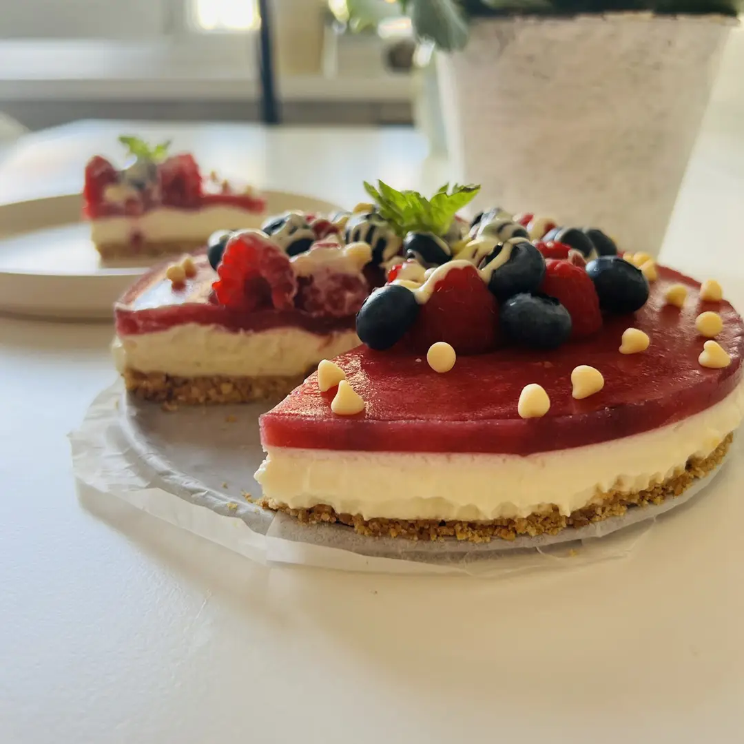 Cheesecake cu zmeură fără coacere reteta